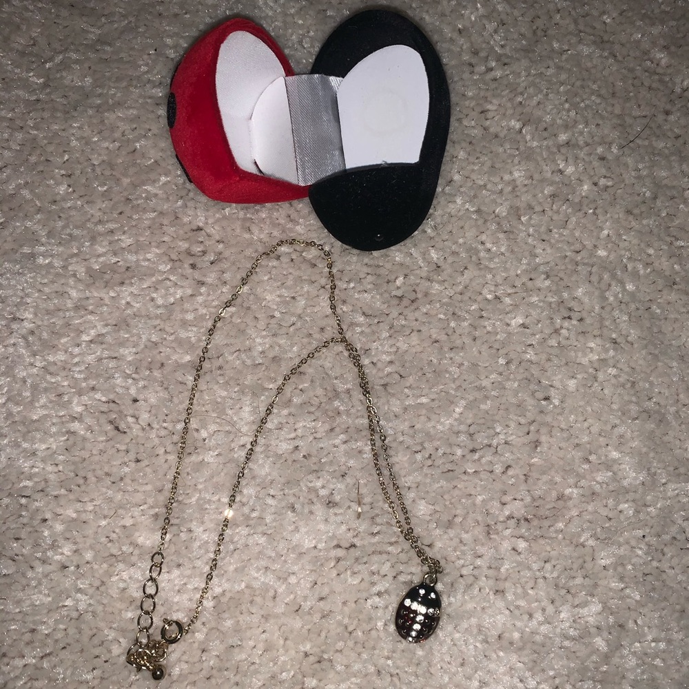 Lady bug necklace